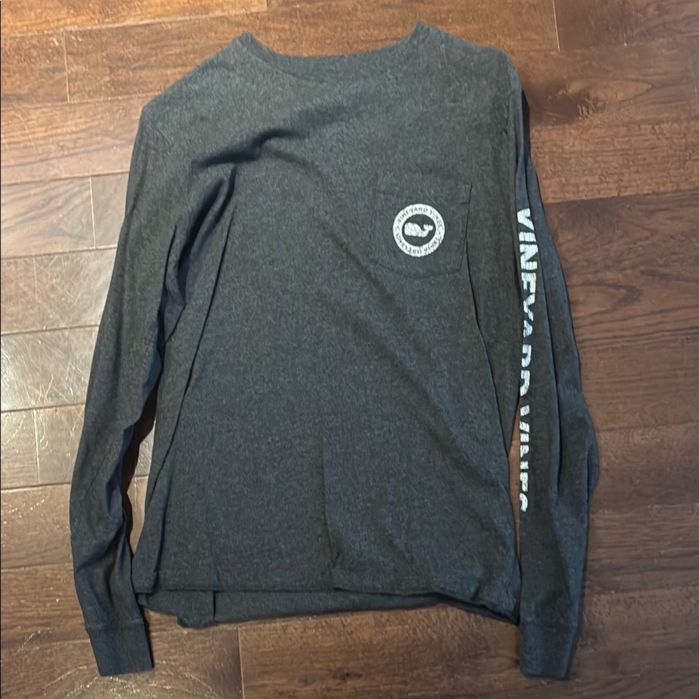 Vineyard Vines Men's Gray Long Sleeve Shirt